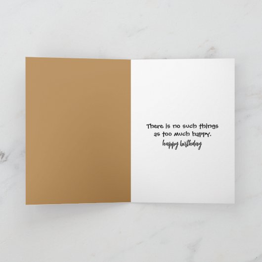 Golden Retriever und Ingwerkatze Geburtstag Karte (Innenseite)