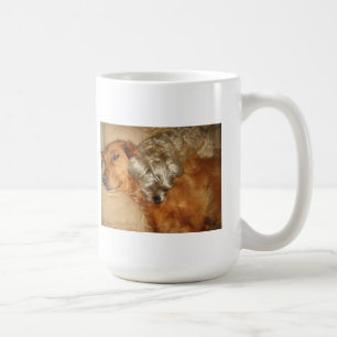 Golden retriever und Maltipoo - beste Freunde Kaffeetasse