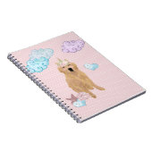 Golden Retriever Unicorn Notizblock (Rechte Seite)