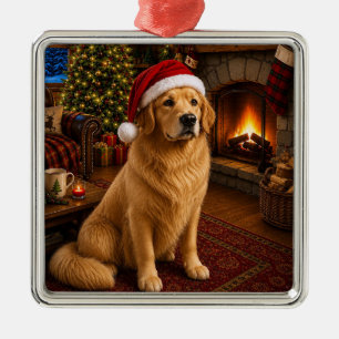 Golden Retriever Urlaub Ornament Aus Metall