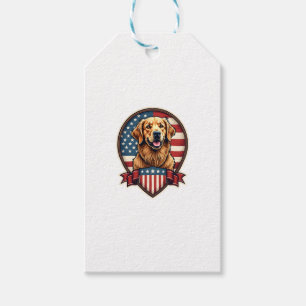 Golden Retriever USA Stolz Vintage Hund Shirt Geschenkanhänger