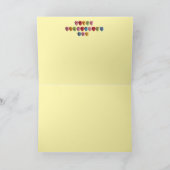 Golden Retriever Valentine Day's Card Feiertagskarte (Innenseite)