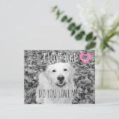 Golden Retriever VALENTINE Postcard Feiertagspostkarte (Stehend Vorderseite)