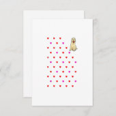 Golden Retriever Valentinstag Geschenk RSVP Karte (Vorne/Hinten)