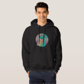 Golden Retriever Vaporwave Retrowave Aesthetic 1 Hoodie (Vorne ganz)