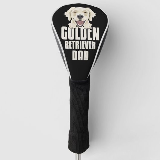 Golden Retriever Vater, Hund Vater Golf Headcover (Vorderseite)