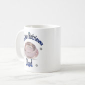 Golden Retriever Vater Kaffeetasse (Vorderseite Links)