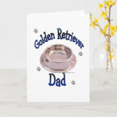 Golden Retriever Vater Karte (Gelbe Blume)