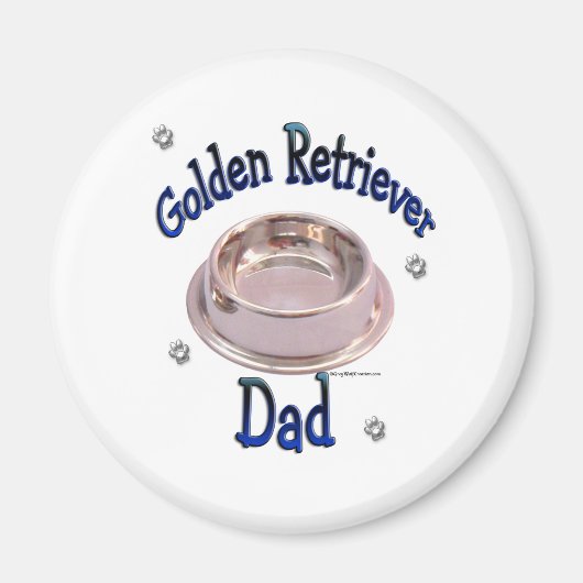 Golden Retriever Vater - Magnet (Vorne)