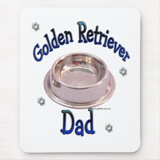 Golden Retriever Vater Mousepad (Vorne)