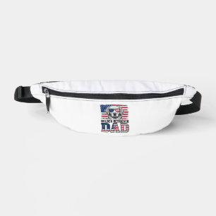 Golden Retriever Vater Patriotisches Vintage-Hunde Bauchtasche