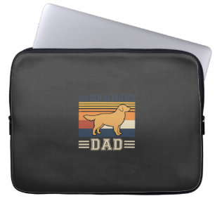 Golden Retriever Vater Retro Hund Laptopschutzhülle