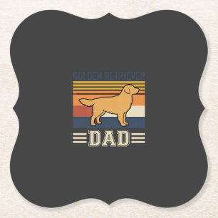Golden Retriever Vater Retro Hund Untersetzer