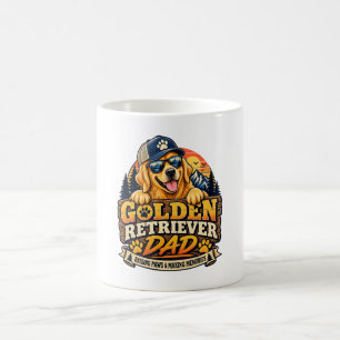 Golden Retriever Vater Retro Vintage Sonnenunterga Kaffeetasse