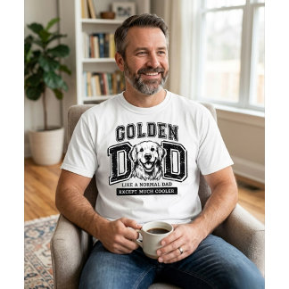 Golden Retriever Vater T-Shirt