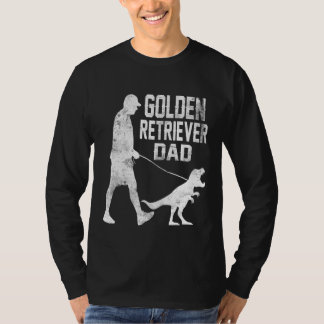 Golden Retriever Vater Trex Dinosaur Dog Besitzer T-Shirt