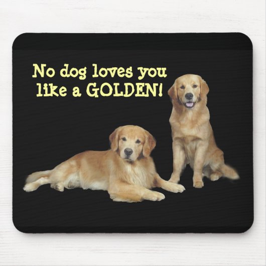 Golden retriever-Vater u. Sohn Mousepad (Vorne)