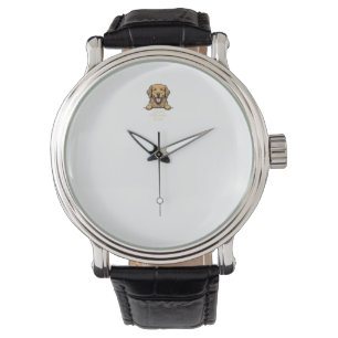Golden Retriever Vater Vintage Gravur Armbanduhr