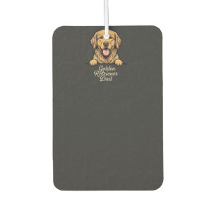 Golden Retriever Vater Vintage Gravur Autolufterfrischer