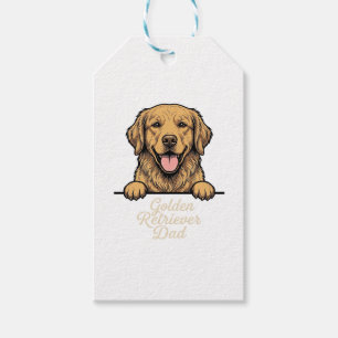 Golden Retriever Vater Vintage Gravur Geschenkanhänger