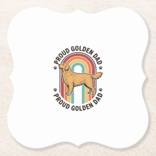 Golden Retriever Vater Vintage Gravur Hunde Liebha Untersetzer