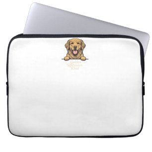 Golden Retriever Vater Vintage Gravur Laptopschutzhülle