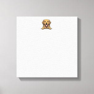 Golden Retriever Vater Vintage Gravur Leinwanddruck