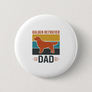 Golden Retriever Vater Vintage Hundeliebhaber Vekt Button