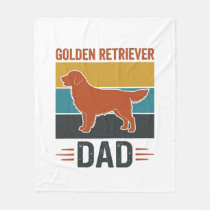 Golden Retriever Vater Vintage Hundeliebhaber Vekt Fleecedecke