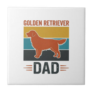 Golden Retriever Vater Vintage Hundeliebhaber Vekt Fliese