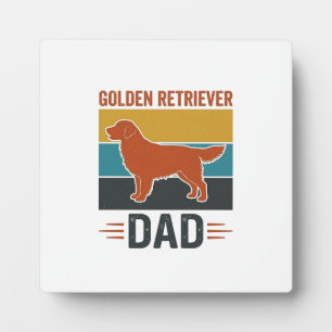 Golden Retriever Vater Vintage Hundeliebhaber Vekt Fotoplatte