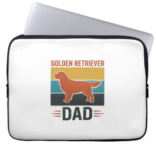 Golden Retriever Vater Vintage Hundeliebhaber Vekt Laptopschutzhülle