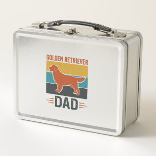 Golden Retriever Vater Vintage Hundeliebhaber Vekt Metall Brotdose