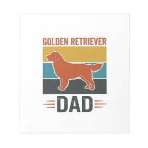 Golden Retriever Vater Vintage Hundeliebhaber Vekt Notizblock