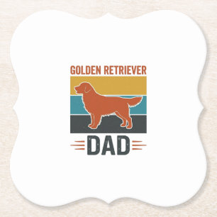 Golden Retriever Vater Vintage Hundeliebhaber Vekt Untersetzer
