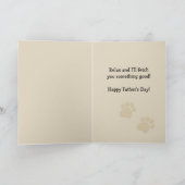 Golden Retriever Vatertag Card Karte (Innenseite)