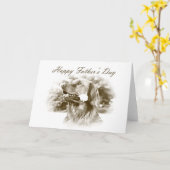 Golden Retriever Vatertag Karte (Gelbe Blume)