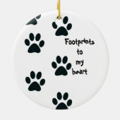 Golden retriever-Verzierung Keramikornament (Hinten)