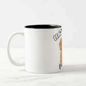 Golden Retriever Vibes Niedlich Funny Coffee Tasse (Links)