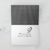 Golden Retriever Vielen Dank für Ihre Anwesenheit  Dankeskarte (Innenseite)