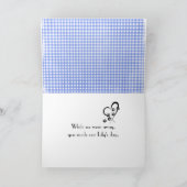 Golden Retriever Vielen Dank für Ihre Anwesenheit  Dankeskarte (Innenseite)