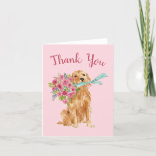 Golden Retriever Vielen Dank Karten