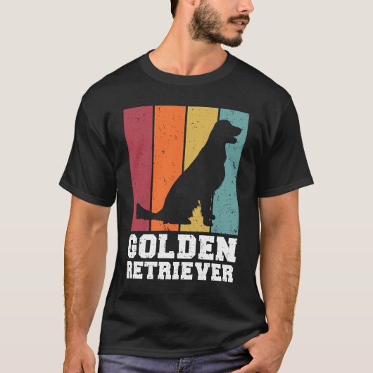 Golden Retriever Vintage  2 T-Shirt (Vorderseite)