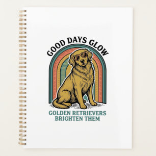 Golden Retriever Vintage-Shirt Retro-Gravur Hund Planer