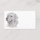 GOLDEN RETRIEVER VISITENKARTE (Rückseite)