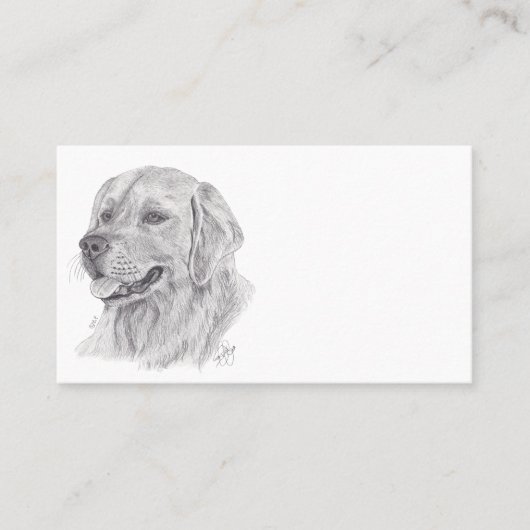 GOLDEN RETRIEVER VISITENKARTE (Vorderseite)