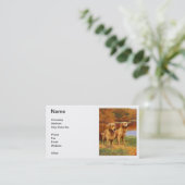 Golden retriever-Visitenkarte Visitenkarte (Stehend Vorderseite)