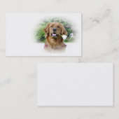 Golden retriever-Visitenkarte Visitenkarte (Vorne/Hinten)