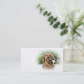 Golden retriever-Visitenkarte Visitenkarte (Stehend Vorderseite)