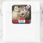 Golden Retriever VOTE Stickers (Tasche)